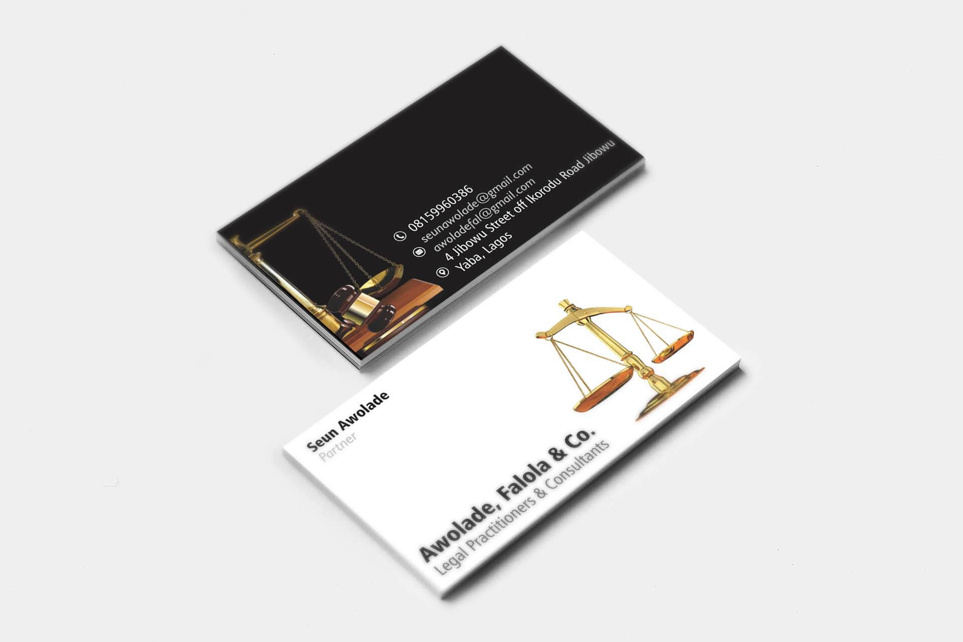 Awolade & Co – Business Card Design