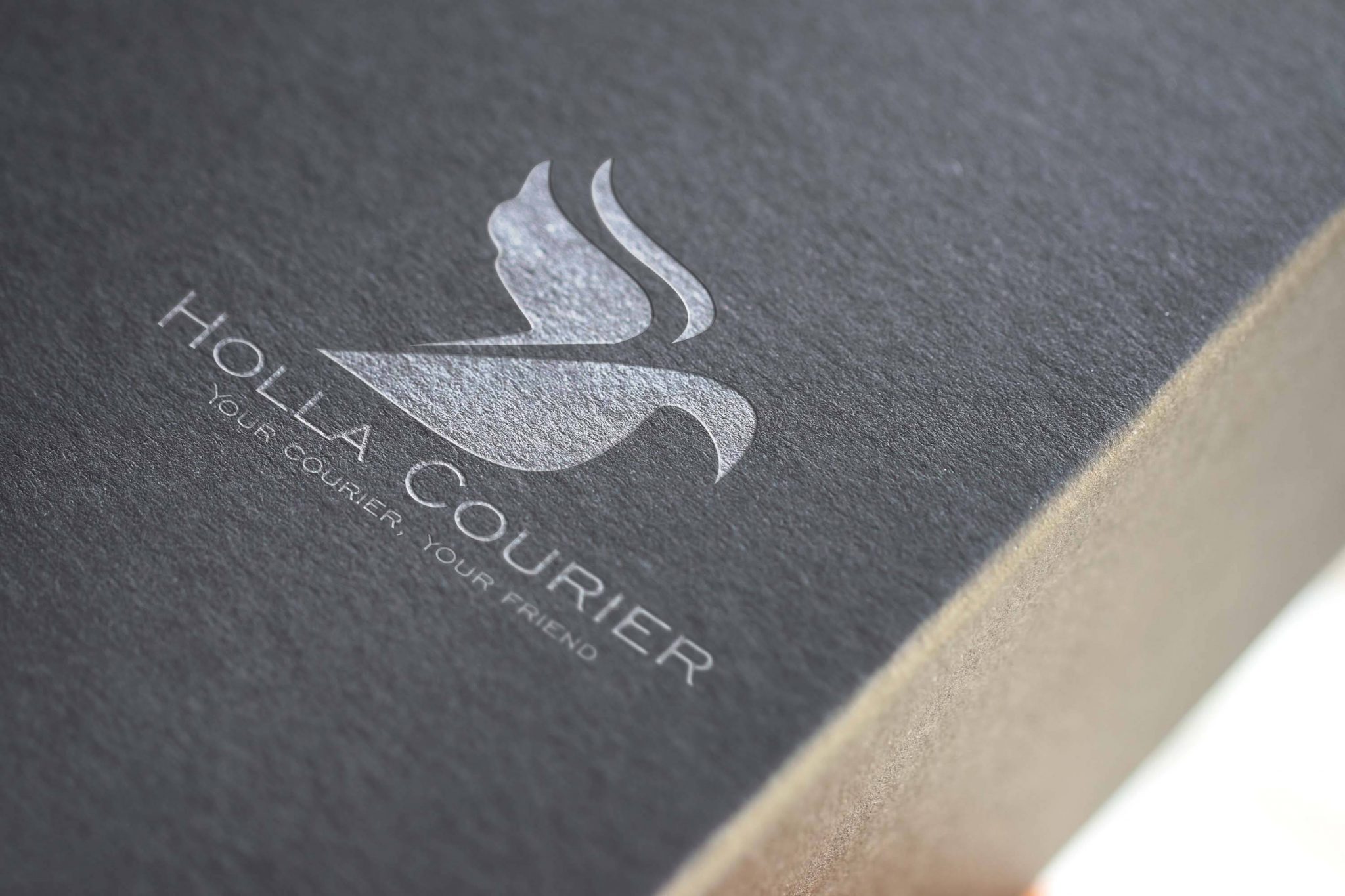 Holla Courier Logo Design