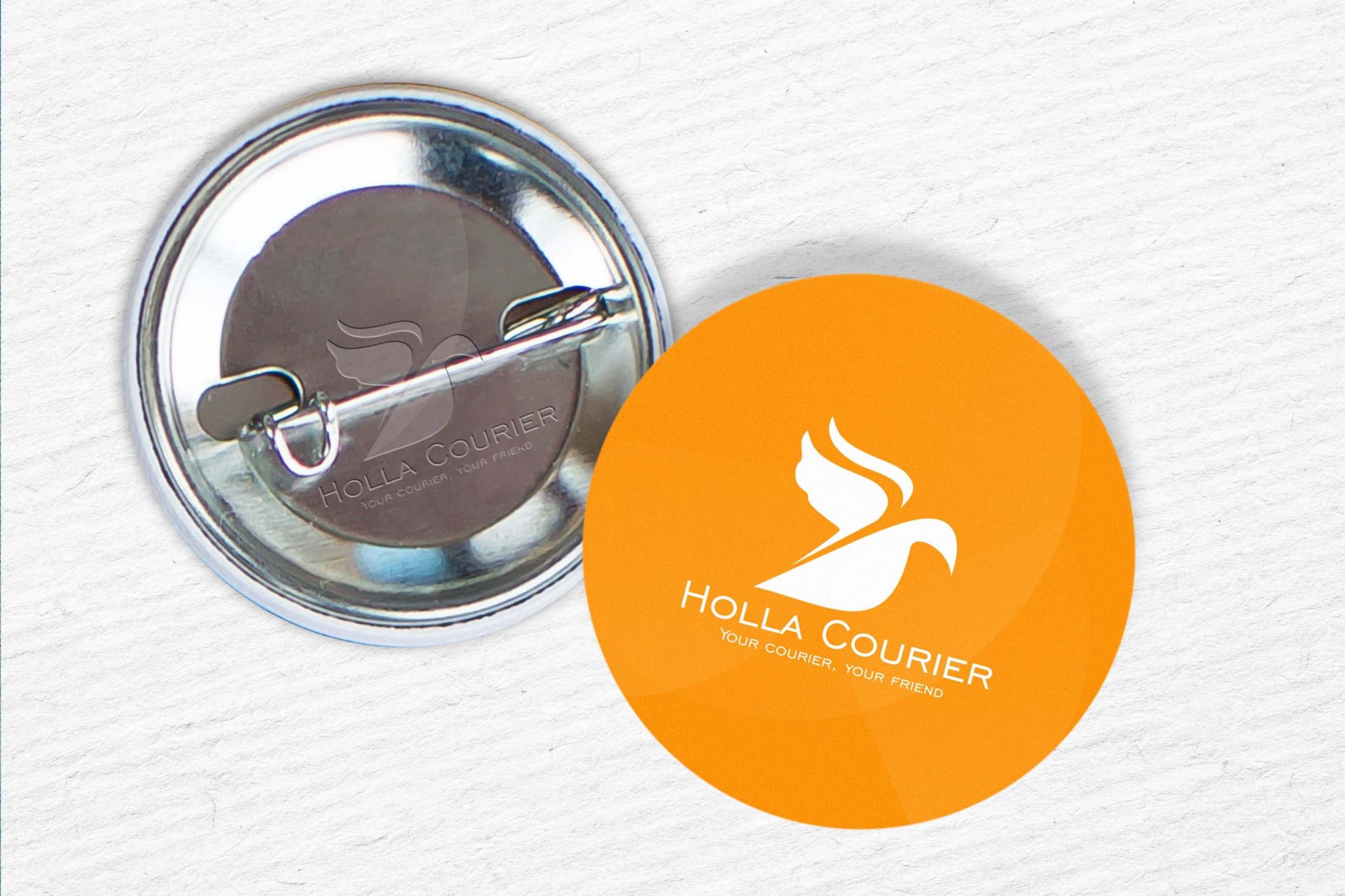 Holla Courier Logo Design