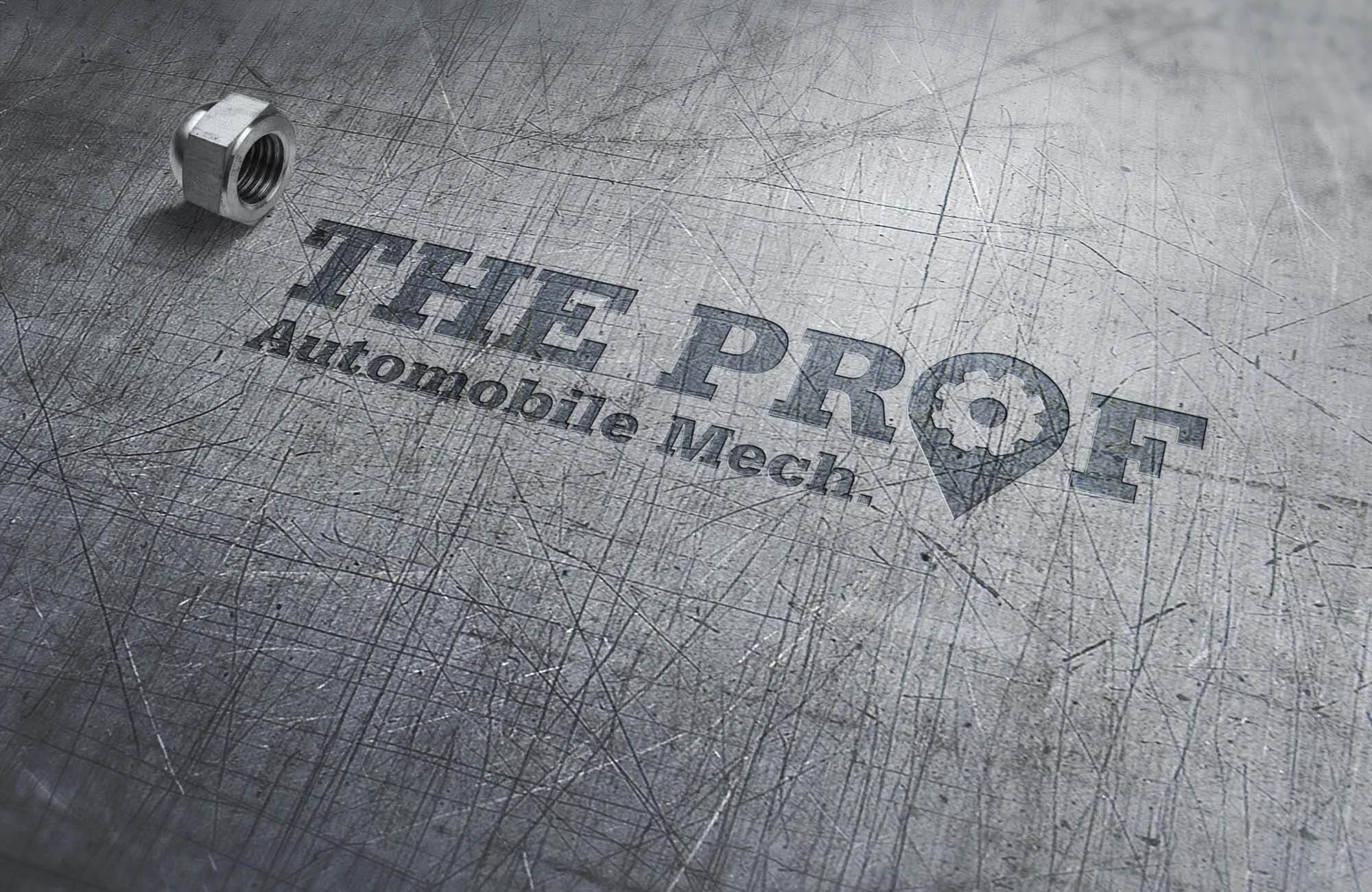 The Prof Automobile Mech - Logo Design By Aggital Works