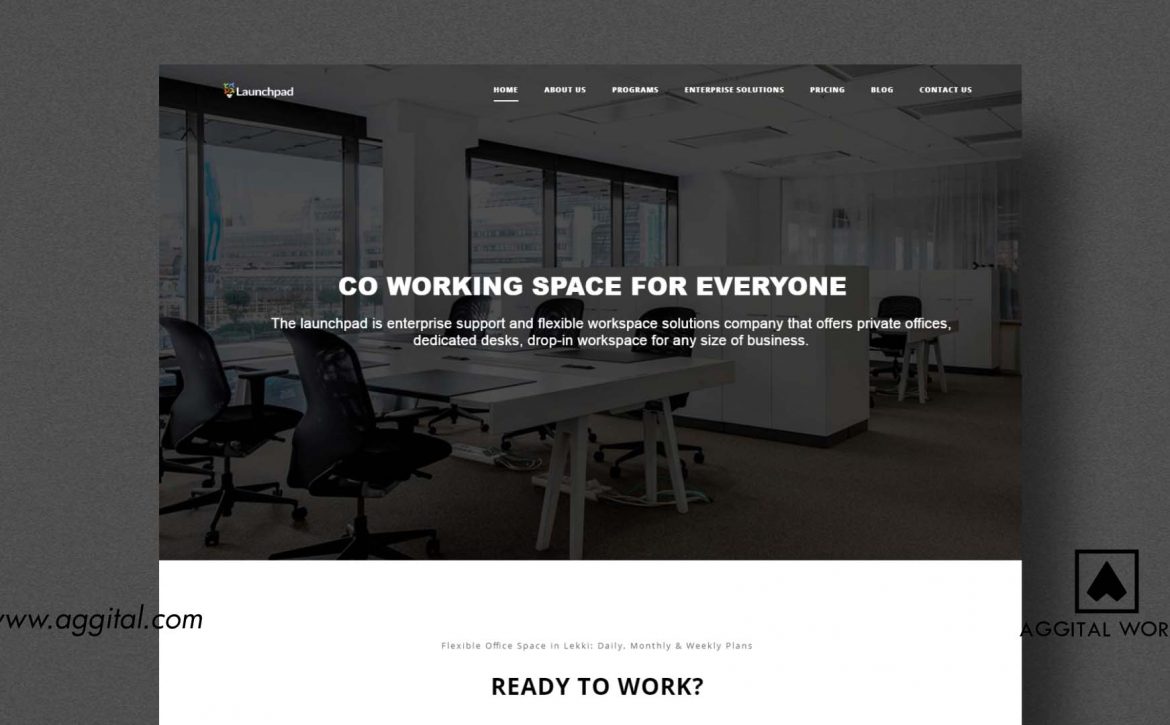 Launchpad – Website Design for a Workspace Solution Company