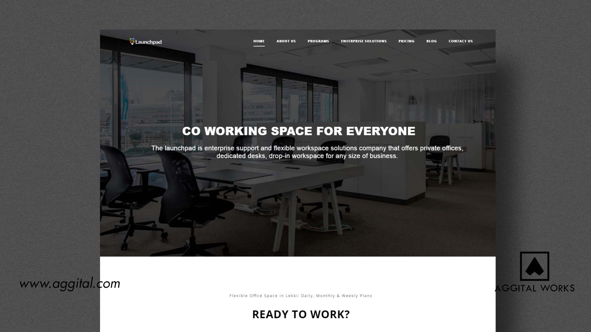 Launchpad – Website Design for a Workspace Solution Company