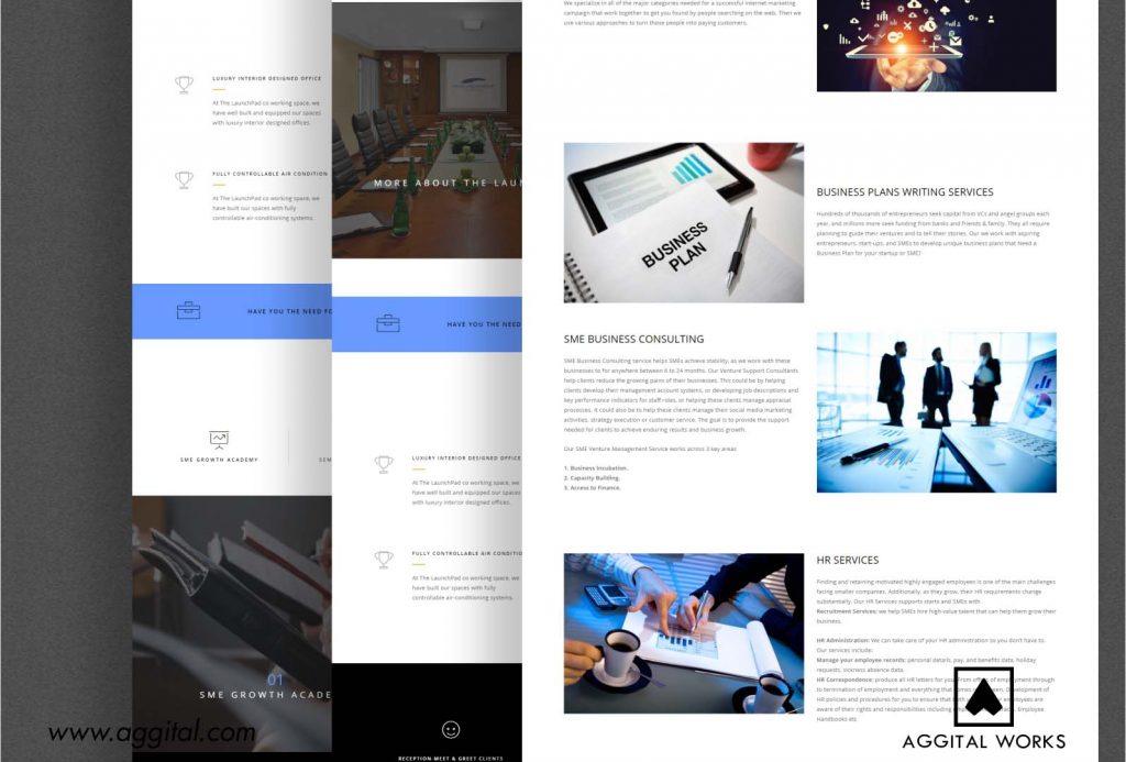 Launchpad – Website Design for a Workspace Solution Company